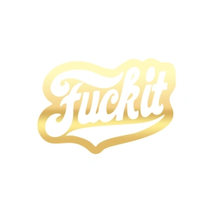 F*ck İt Sticker 17x17 Cm Gold