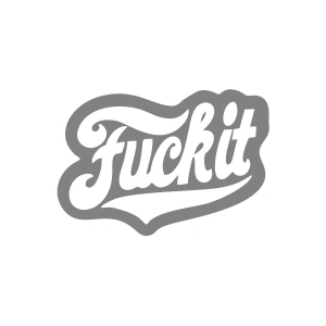 F*ck İt Sticker 17x17 Cm Gri
