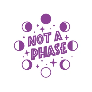Not Phase Sticker 17x17 Cm Mor