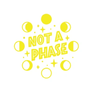 Not Phase Sticker 17x17 Cm Sarı