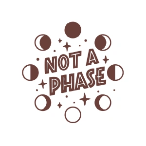 Not Phase Sticker 17x17 Cm Kahverengi
