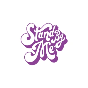 Stand By Me Sticker 17x17 Cm Mor