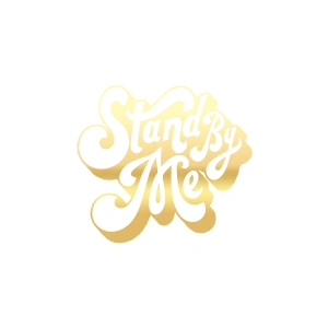Stand By Me Sticker 17x17 Cm Gold