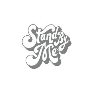 Stand By Me Sticker 17x17 Cm Gri