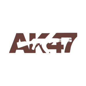 ak47 sticker 17x17 Cm Kahverengi