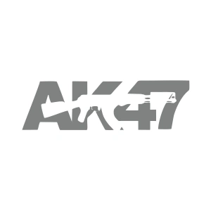 ak47 sticker 17x17 Cm Gri
