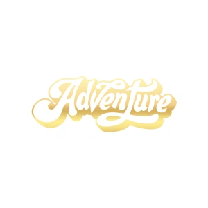 Adventure Sticker 17x17 Cm Gold