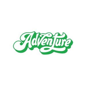 Adventure Sticker 17x17 Cm Yeşil