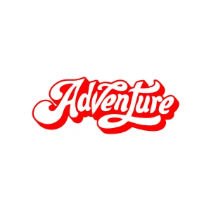 Adventure Sticker 17x17 Cm Kırmızı