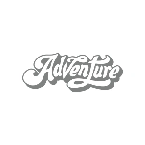 Adventure Sticker 17x17 Cm Gri