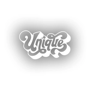 Unique Sticker 17x17 Cm Beyaz