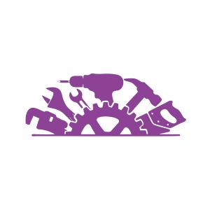 El Aletleri Sticler 17x17 Cm Mor