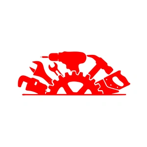 El Aletleri Sticler 17x17 Cm Kırmızı