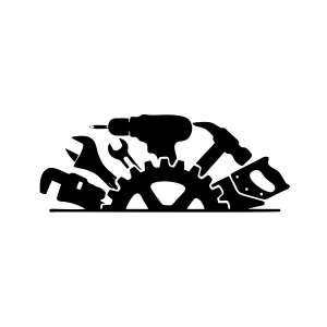 El Aletleri Sticler 17x17 Cm Siyah