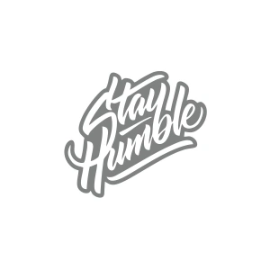 Stay Humble Sticker 17x17 Cm Gri