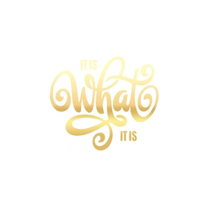 What is This Sticker 17x17 Cm Gold