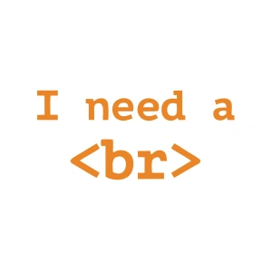 İ need BR Sticker 17x17 Cm Turuncu