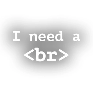 İ need BR Sticker 17x17 Cm Beyaz