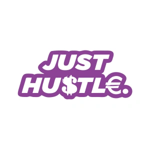 Just Hustle Sticker 17x17 Cm Mor