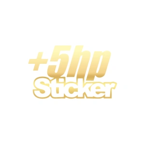 5 Hp Sticker 17x17 Cm Gold