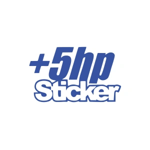 5 Hp Sticker 17x17 Cm Mavi