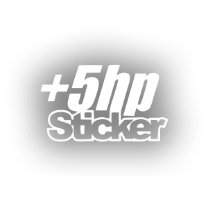 5 Hp Sticker 17x17 Cm Beyaz