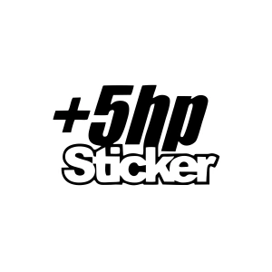 5 Hp Sticker 17x17 Cm Siyah