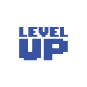 Level Up Sticker 17x17 Cm Mavi
