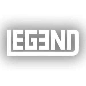 Legend Efsane Sticker 17x17 Cm Beyaz