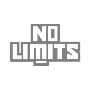 No Limit Sticker 17x17 Cm Gri