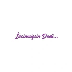 İncinmişsin Dedi Sticker 17x17 Cm Mor