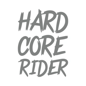 Hard Core Rider Sticker 17x17 Cm Gri