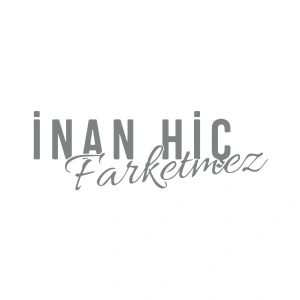 İnan Hiç Fark Etmez Sticker 17x17 Cm Gri