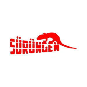 Sürüngen Sticker 17x17 Cm Kırmızı