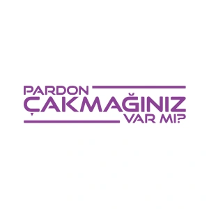 Pardon Çakmağınız var mı Sticker 17x17 Cm Mor