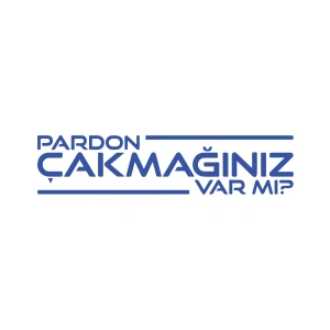 Pardon Çakmağınız var mı Sticker 17x17 Cm Mavi