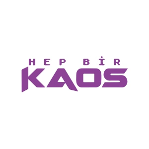 Hep Bir Kaos Sticker 17x17 Cm Mor