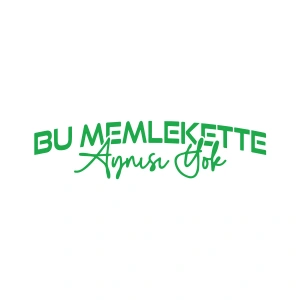 Bu Memlekette Aynısından Yok Sticker 17x17 Cm Yeşil