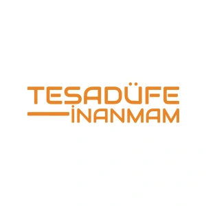 Tesadüfe İnanmam Sticker 17x17 Cm Turuncu