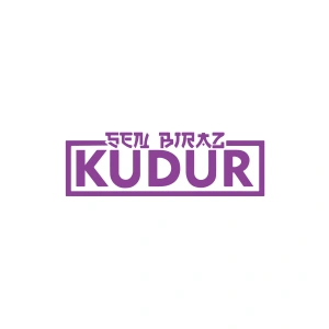Sen Biraz Kudur Sticker 17x17 Cm Mor
