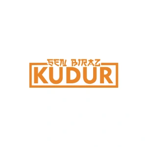 Sen Biraz Kudur Sticker 17x17 Cm Turuncu