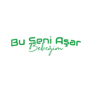 Bu Seni Aşar Bebeğim Sticker 17x17 Cm Yeşil