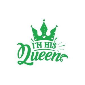 İm His Queen Sticker 17x17 Cm Yeşil