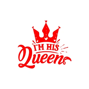 İm His Queen Sticker 17x17 Cm Kırmızı