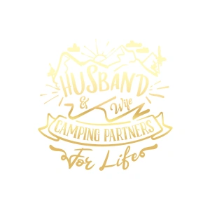 Husband Sticker 17x17 Cm Gold