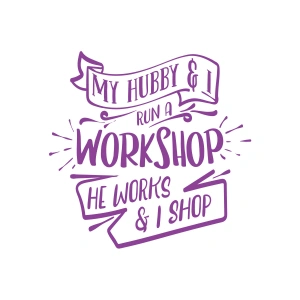 Workshhop Sticker 17x17 Cm Mor