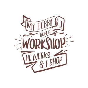 Workshhop Sticker 17x17 Cm Kahverengi