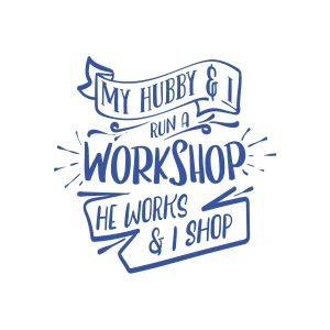 Workshhop Sticker 17x17 Cm Mavi