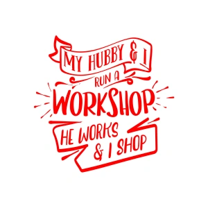 Workshhop Sticker 17x17 Cm Kırmızı