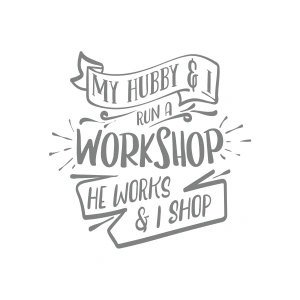 Workshhop Sticker 17x17 Cm Gri